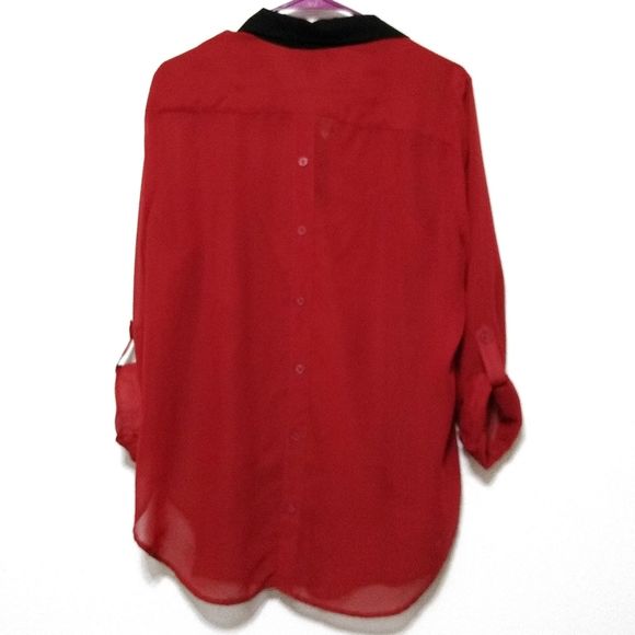 I.N. Studio button down blouse with tank - Picture 8 of 8